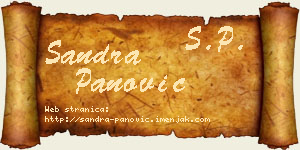 Sandra Panović vizit kartica